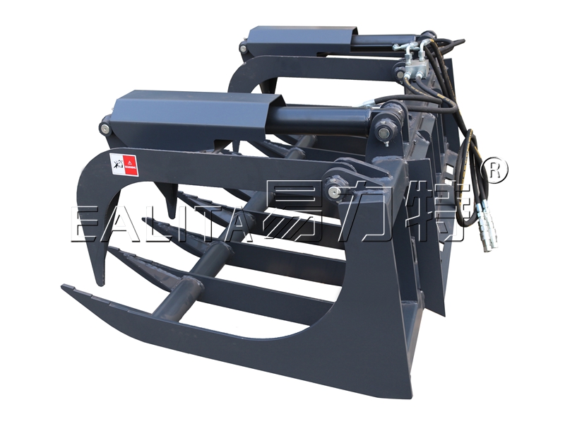 Dual Cylinders Root Grapple Bucket